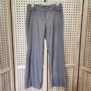 White House Black Market Pants Womens Size 6S Legacy Wide Leg Heather Gray WHBM